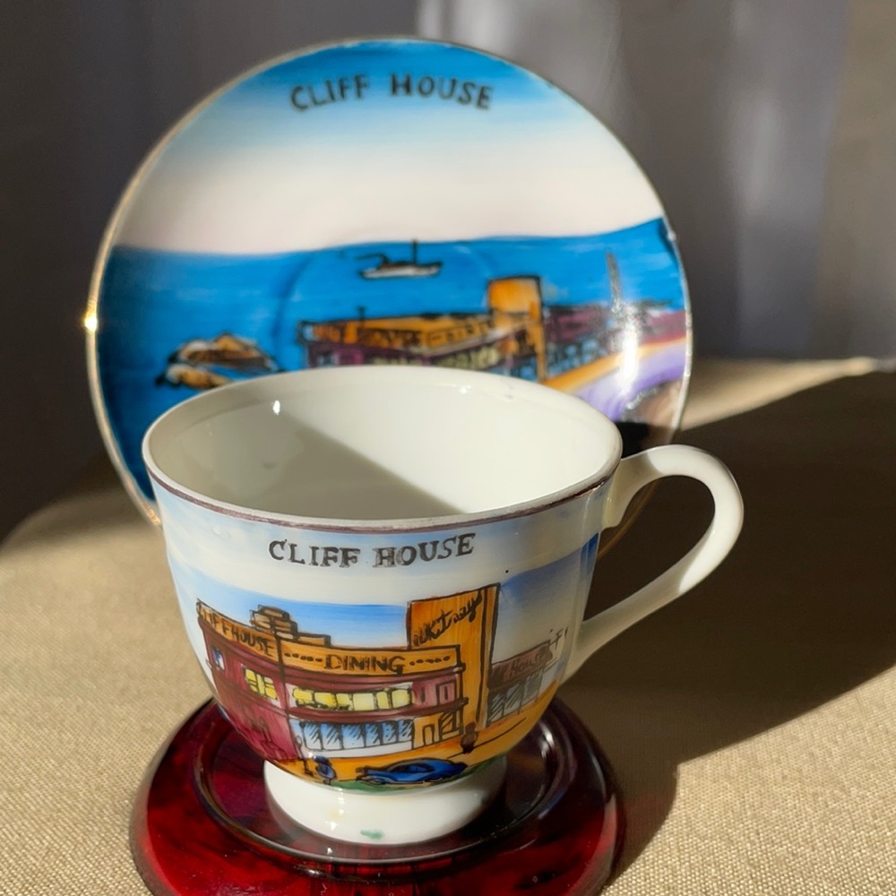 Cliff House teacup and saucer from 1950’s